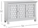 Jofran Inc. Isabella Champagne 54" Mirrored Accent Cabinet-2