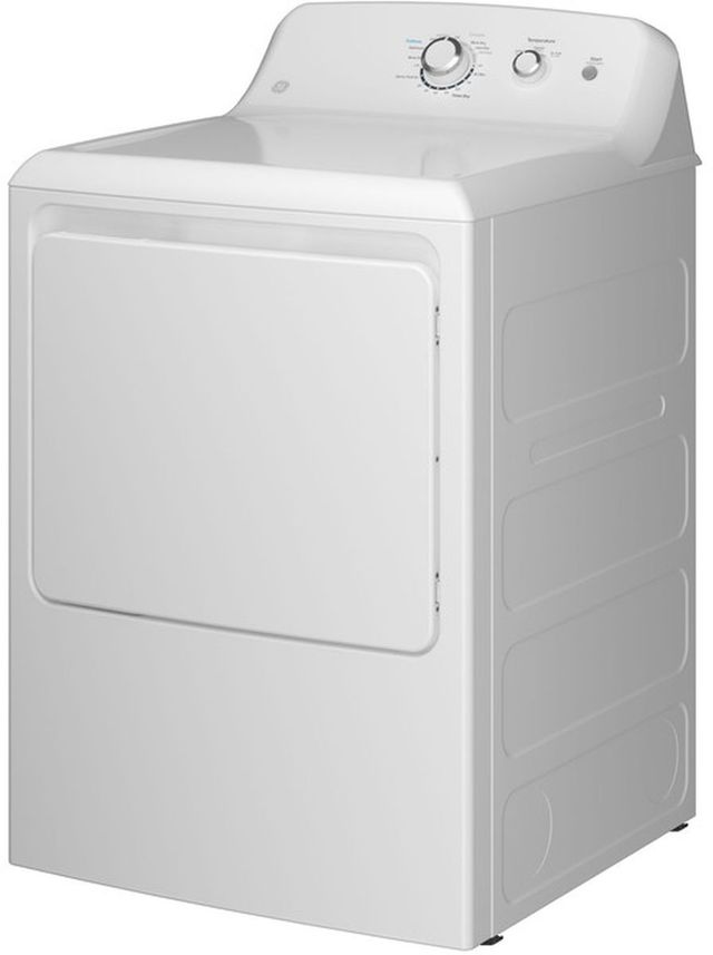 GE® 6.2 Cu. Ft. White Front Load Gas Dryer-2