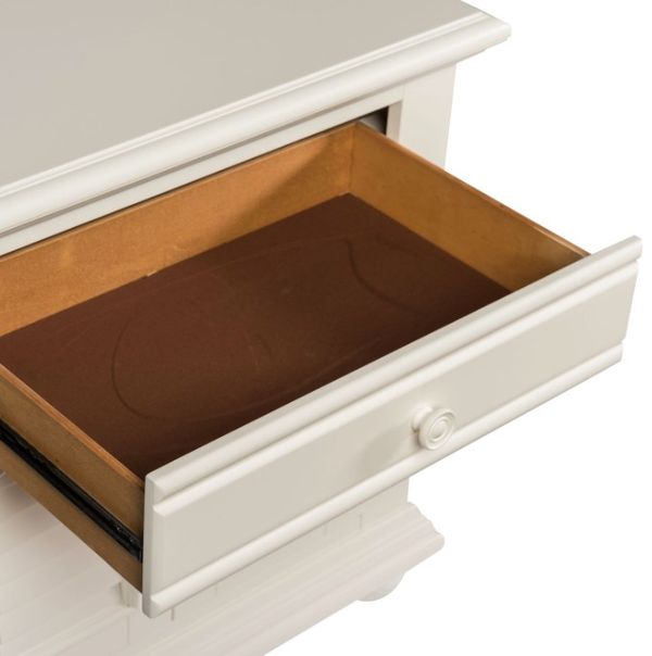 Dovetail joinery on a wooden dresser drawer
