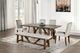 Furniture of America® Losone Brown/White Bench-3