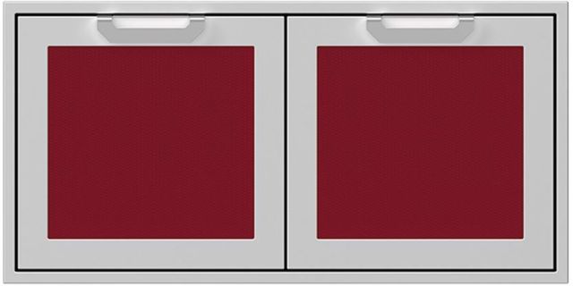 Hestan® AGSD Series 42" Tin Roof Outdoor Double Storage Doors-0