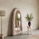TOV Furniture Kaia Cream Small Floor Mirror-1