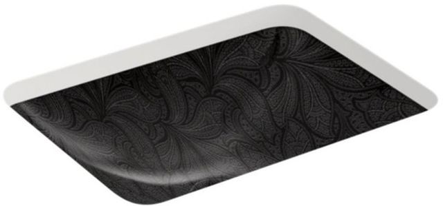 Kohler Sartorial™ Paisley Caxton® Black Sartorial Paisley 20" Rectangular Undermount Bathroom Sink-0