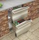 Marvel 5.0 Cu. Ft. Stainless Steel Outdoor Under Counter Refrigerator Drawers-1