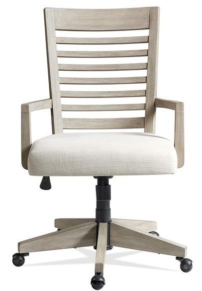 Riverside Furniture Fresh Perspectives Casual Taupe/Gray Upholstered Desk Chair-1