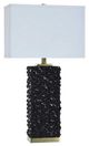 Stylecraft Edmund Glossy Black Table Lamp-0