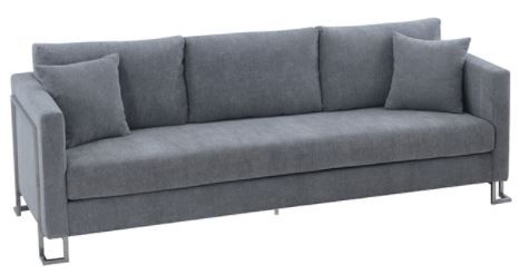Armen Living Heritage Gray Sofa-1