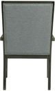 Elements International Donovan 7-Piece Black/Gray Upholstered Dining Set-4