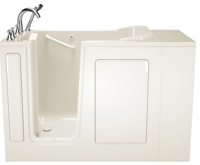 American Standard Gelcoat Linen 28" x 48" Walk-In Bathtub with Air Spa System - Left-Hand Door and Drain-0