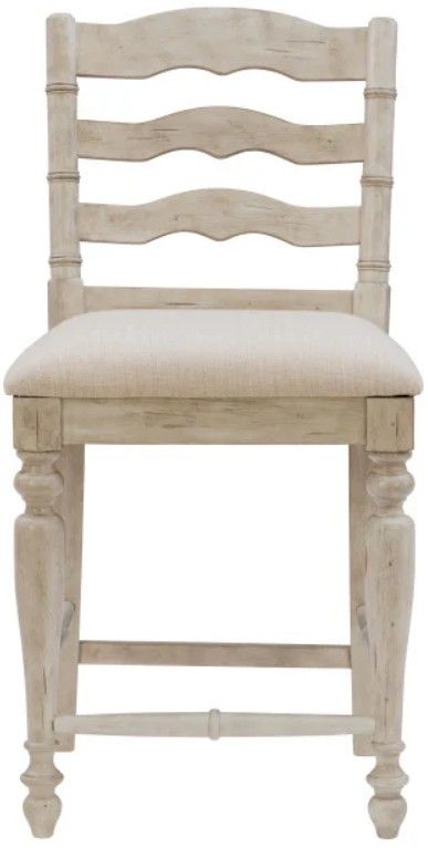Linon Marino White Wash Counter Stool-1