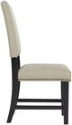 Elements International Maddox Dark Oak/Taupe Upholstered Dining Side Chair-2