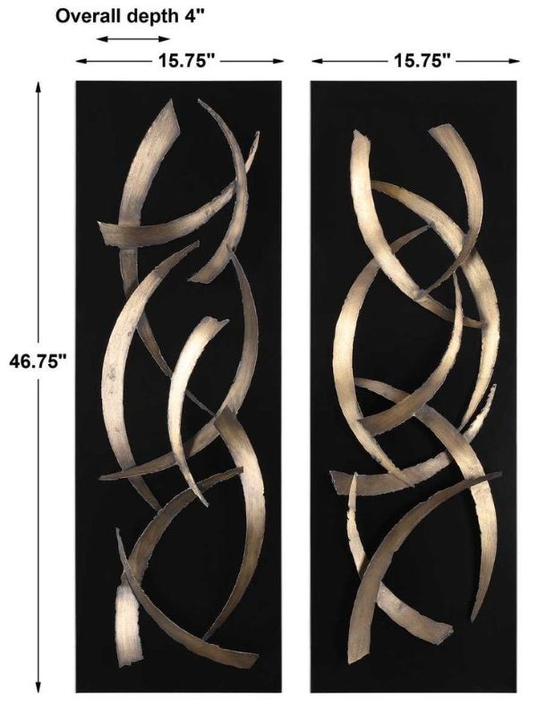 Uttermost® Brushstrokes 2-Piece Wall Panel Set-2