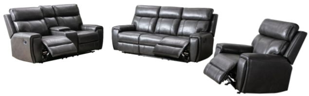 Mazin Furniture Carnegie Grey Manual Rocker Recliner -3