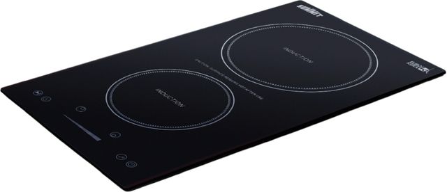 Summit® TurnKey Caldera Kitchen 63" Midnight Navy Kitchenette with 5 Cu. Ft. Undercounter the Refrigerator, Induction Cooktop and Sink with Faucet-2