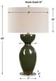 Uttermost® Curhan Moss Green Glaze Table Lamp-3
