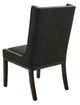 International Furniture Direct Black Balam 2-Piece Stained Dark Side Chair Set-2