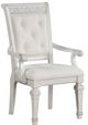 Furniture of America® Stella Mia 2-Piece Ivory Dining Arm Chair Set-0