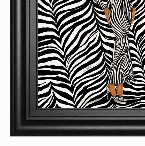 Classy Art Zebra Inspired Fashion by Dexter Griffin Wall Art-1