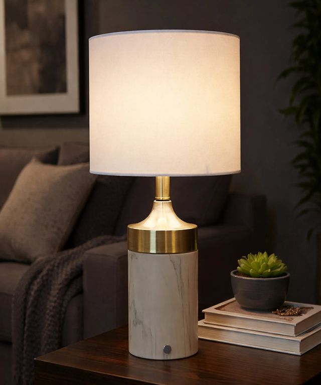 Stylecraft Plated Brass Table Lamp-1