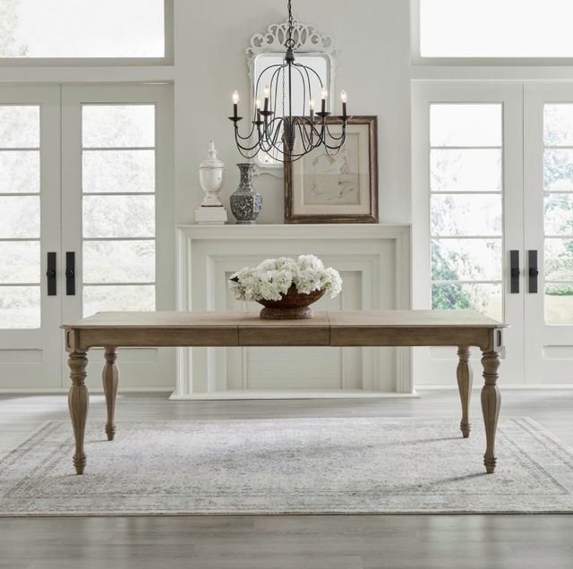 Liberty Furniture Magnolia Manor Weathered Bisque Rectangular Dining Table-1