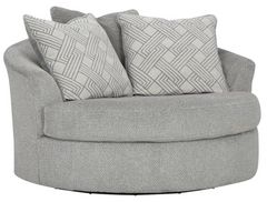Signature Design by Ashley® Casselbury Cement Oversized Swivel Accent Chair