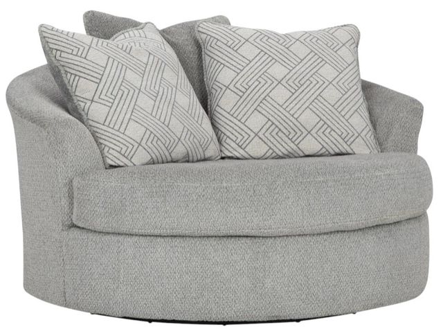 Signature Design by Ashley® Casselbury Cement Oversized Swivel Accent Chair-0