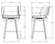 Amisco Customizable Easton Swivel Counter Stool-1
