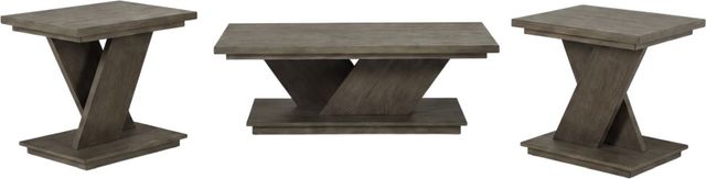 Liberty Furniture Aspen Sky 3-Piece Weathered Saddle Brown Occasional Table Set-0