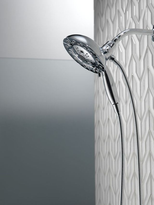 Delta Universal Showering Components Lumicoat® Chrome H2Okinetic® In2ition® 5-Setting 2-In-1 Shower-1
