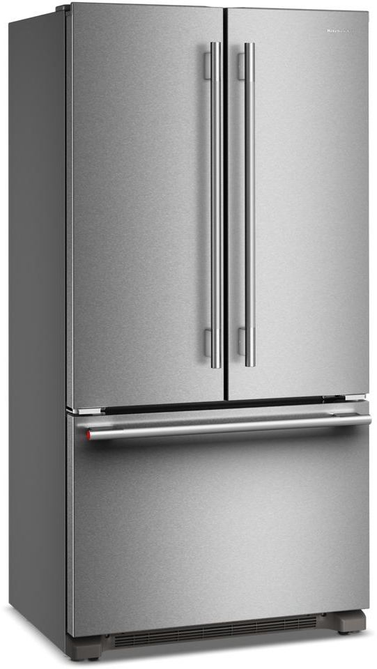 KitchenAid® 36" 22 Cu. Ft PrintShield® Stainless Steel Counter Depth French Door Refrigerator with Internal Water Dispenser-3