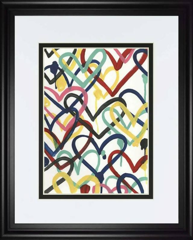 Classy Art Heart Scribbles II by June Erica Wall Art-0