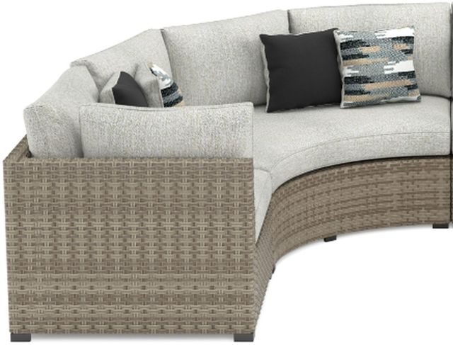 Signature Design by Ashley® Calworth 3-Piece Beige Outdoor Sectional-1