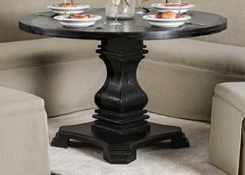 Furniture of America® Nerissa Antique Black Round Counter Height Dining Table-3