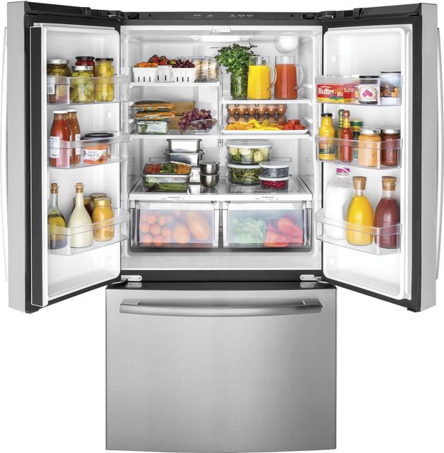 GE® 27 Cu. Ft. French Door Refrigerator-Stainless Steel-2