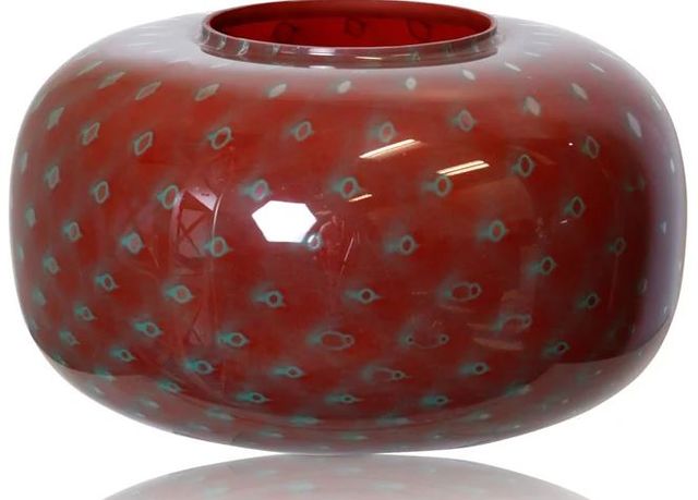 Stylecraft Scottish Red Puff Vase-0