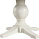Elements International Park Creek Chestnut Round Dining Table with Antique White Base-3
