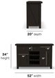 Flexsteel® Lattice Ebony Buffet-2