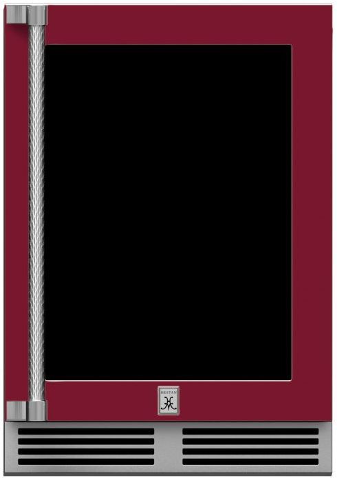 Hestan® GRWG Series 24" 5 Cu. Ft. Burgundy Outdoor Dual Zone Refrigerator with Wine Storage-0