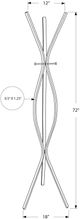 Monarch Specialties Inc. Black Metal Coat Rack-4