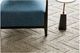 Moe's Home Collection Dawn White Marble Accent Table with Black Marble Base-2