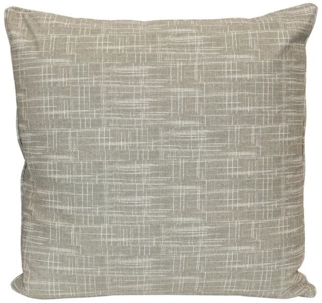Stylecraft Gray Designer Pillow with White Stripes-0