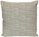 Stylecraft Gray Designer Pillow with White Stripes-0