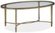 Table à cocktail ovale de Magnussen Home® Copia - Argent antique/Doré-1