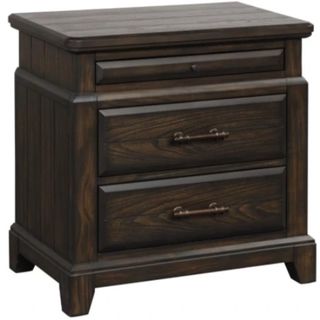 Bernards Bellamy Lane Coffee 2-Drawer Nightstand