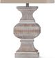 Stylecraft Malta White Wash Table Lamp-1