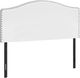 Monarch Specialties Inc. White Leather Look Queen Headboard-0