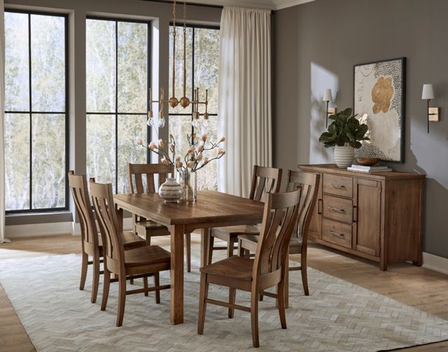 Artisan & Post by Vaughan-Bassett Dovetail Natural 60'' Friendship Dining Table-1