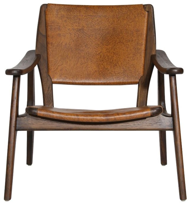 Dovetail Furniture Dania Antique Light Brown/Medium Brown Occasional Chair-1
