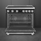 Smeg Professional 36" Matte Black Pro Style Induction Range-3