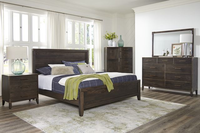 Mavin Customizable Saybrook King Plank Panel Bed with Low Footboard-1